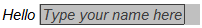 Namefield