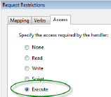 Setting up the HTTP module in the Internet Information Services (IIS) Manager Setting up the HTTP module in the Internet Information Services (IIS) Manager