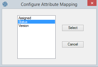 The Configure Attribute Mapping dialog in Sparx Systems Enterprise Architect. The Configure Attribute Mapping dialog in Sparx Systems Enterprise Architect.