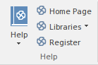 Help panel of the Start ribbon in Sparx Systems Enterprise Architect. Help panel of the Start ribbon in Sparx Systems Enterprise Architect.