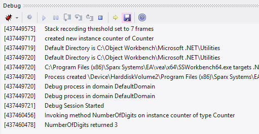 Confirmation of the methods execution in the Object Workbench Confirmation of the methods execution in the Object Workbench