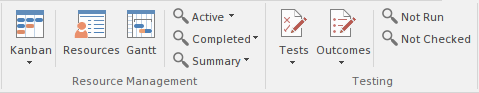 Part of the Construct ribbon in Sparx Systems Enterprise Architect.