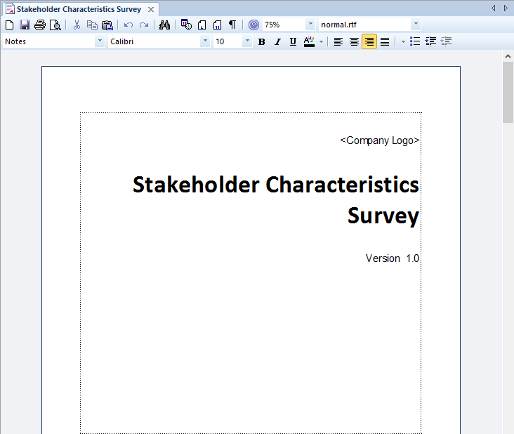 Using an artifact element to document a survey in Sparx Systems Enterprise Architect. Using an artifact element to document a survey in Sparx Systems Enterprise Architect.