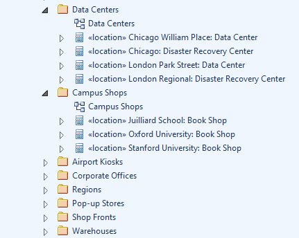Showing locations in the Project Browser in Sparx Systems Enterprise Architect. Showing locations in the Project Browser in Sparx Systems Enterprise Architect.